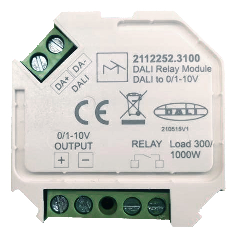 Controlador DALI / 0/1-10V - RELÉ On/Off 240Vac 5A